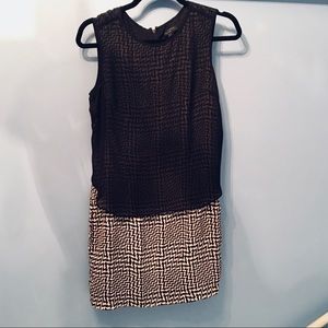 Rag and Bone silk dress black houndstooth 4
